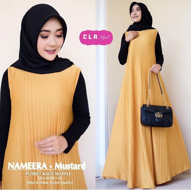 Dress plisket kutung / NAMEERA maxy