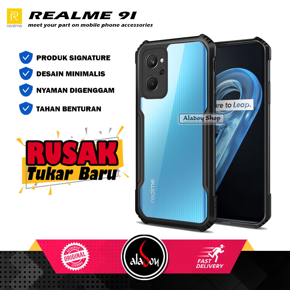 Case Realme 9I Armor Fusion Shockproof Transparent Premium Casing