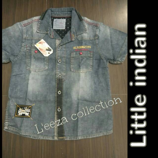 Kemeja jeans LITTLE INDIAN