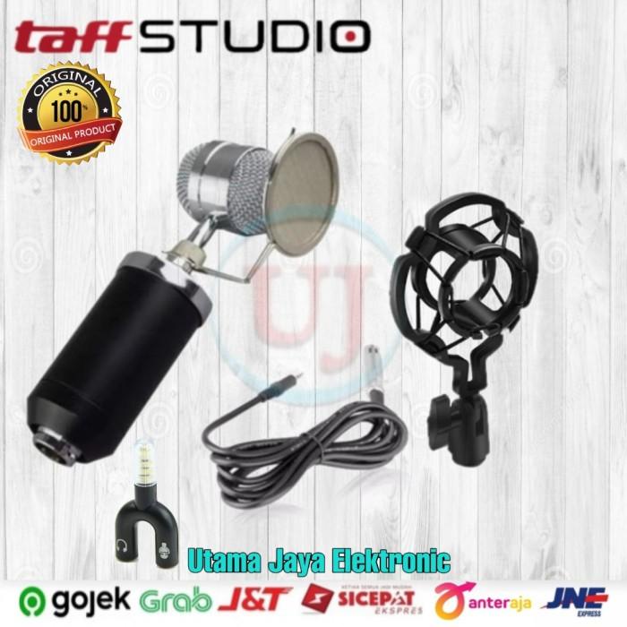 Acc Mic | Microphone Condenser Taffware Bm8000 + Stand Holder Mic Smule
