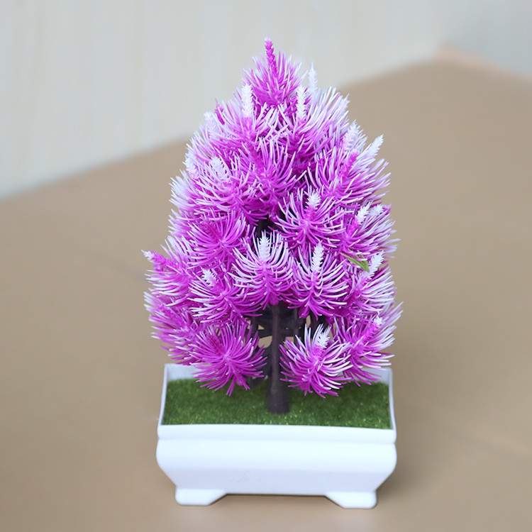 FYGALERYSURABAYA PT29 Pot Tanaman Hias Bunga Hias Plastik Ornamen Pot Bongsai Artificial Flower Decoration