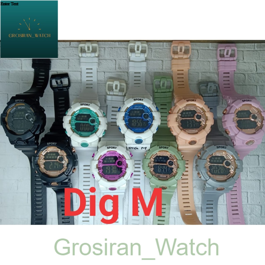 Jam Tangan Wanita Kasual Sporty Anti air SS-21 Strap Rubber [G_W]