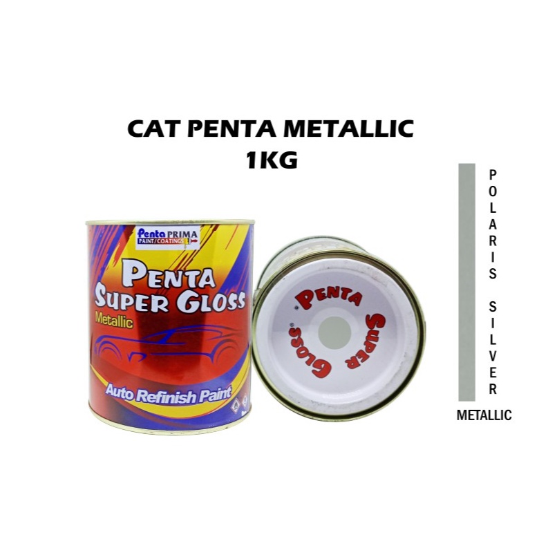 CAT PENTA POLARIS SILVER 1 Kg - cat silver mobil - cat mobil silver - cat penta silver - cat penta super gloss silver