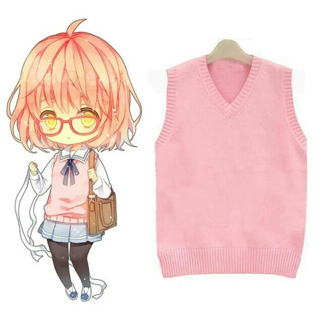 Vest Rajut Cosplay Mirai Kuriyama