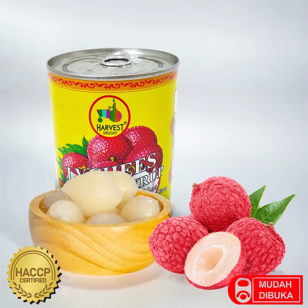 

Harvest Delight Thai Lychees in Syrup 565g - Full Carton x 12pcs