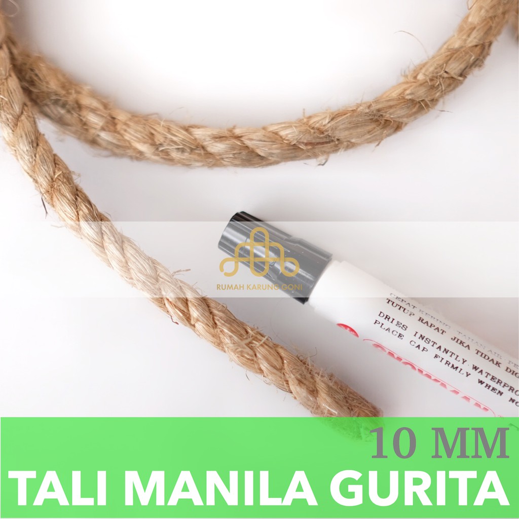 Tali Manila Gurita 10 MM Rollan 220 Meter - Tambang Tampar Serat Manila - Distributor Manila Bali