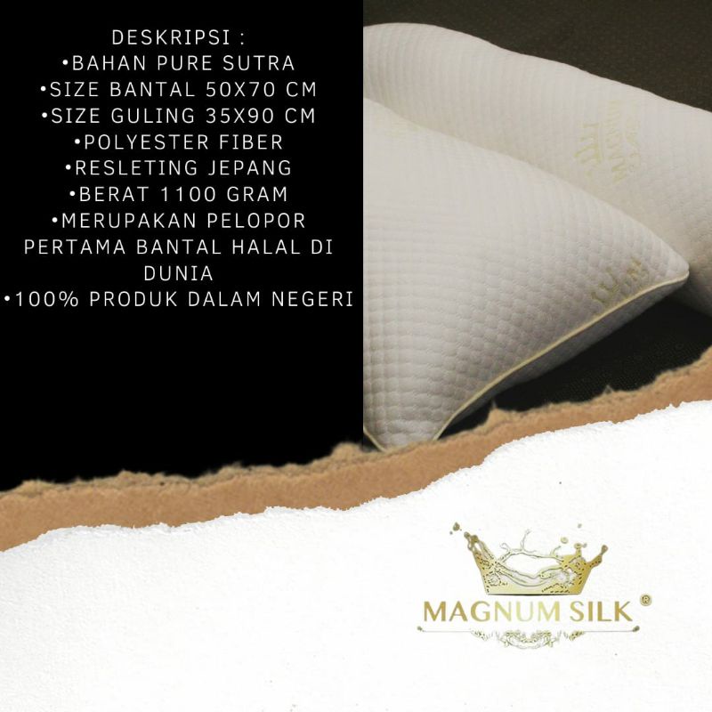 [1PCS JUMBO] BANTAL/ GULING MAGNUM SILK JUMBO 1.200 GRAM