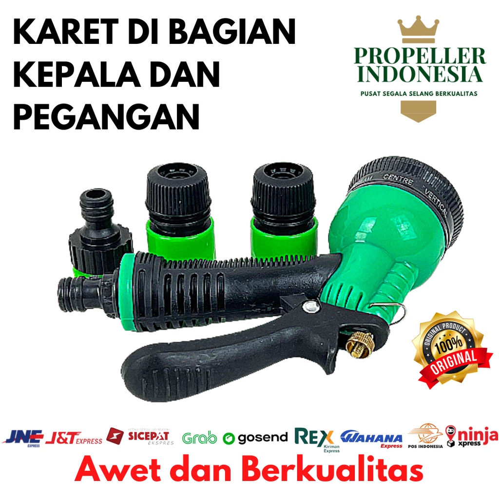 Paket Semprotan Air dan Sambungan Selang Variasi 8 Kepala 1/2 - 5/8 Inch