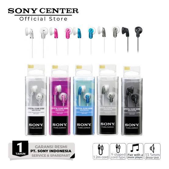 Sony Earphone MDR-E9LP - MDR E9LP - MDRE9LP - No Mic Garansi Resmi Sony 1 Tahun