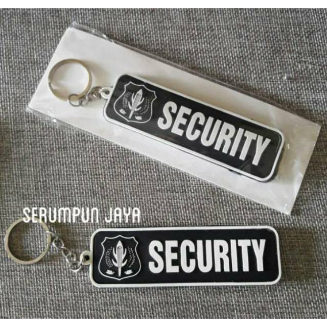 GANTUNGAN KUNCI SECURITY - GANTUNGAN KUNCI SECURITY 2 SISI BAHAN PATCH RUBBER.