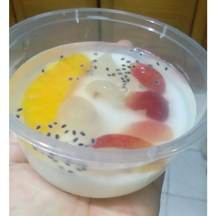 

pudding fruty