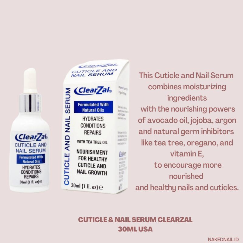 Cuticle oil nail serum Clearzal USA original vitamin kuku nail art
