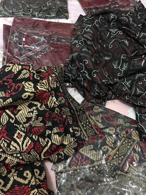 New Arrival Distro Batik Pria Bordir Sogan Hrb026 Batikaf Notoarto Batik Ipnu-ippnu Hem Pria Bel
