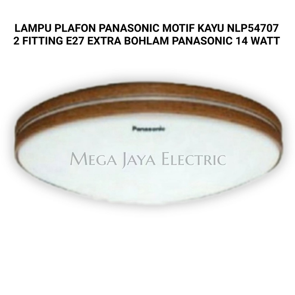 LAMPU PLAFON BULAT PANASONIC/2 FITTING E27 14 WATT NLP54707