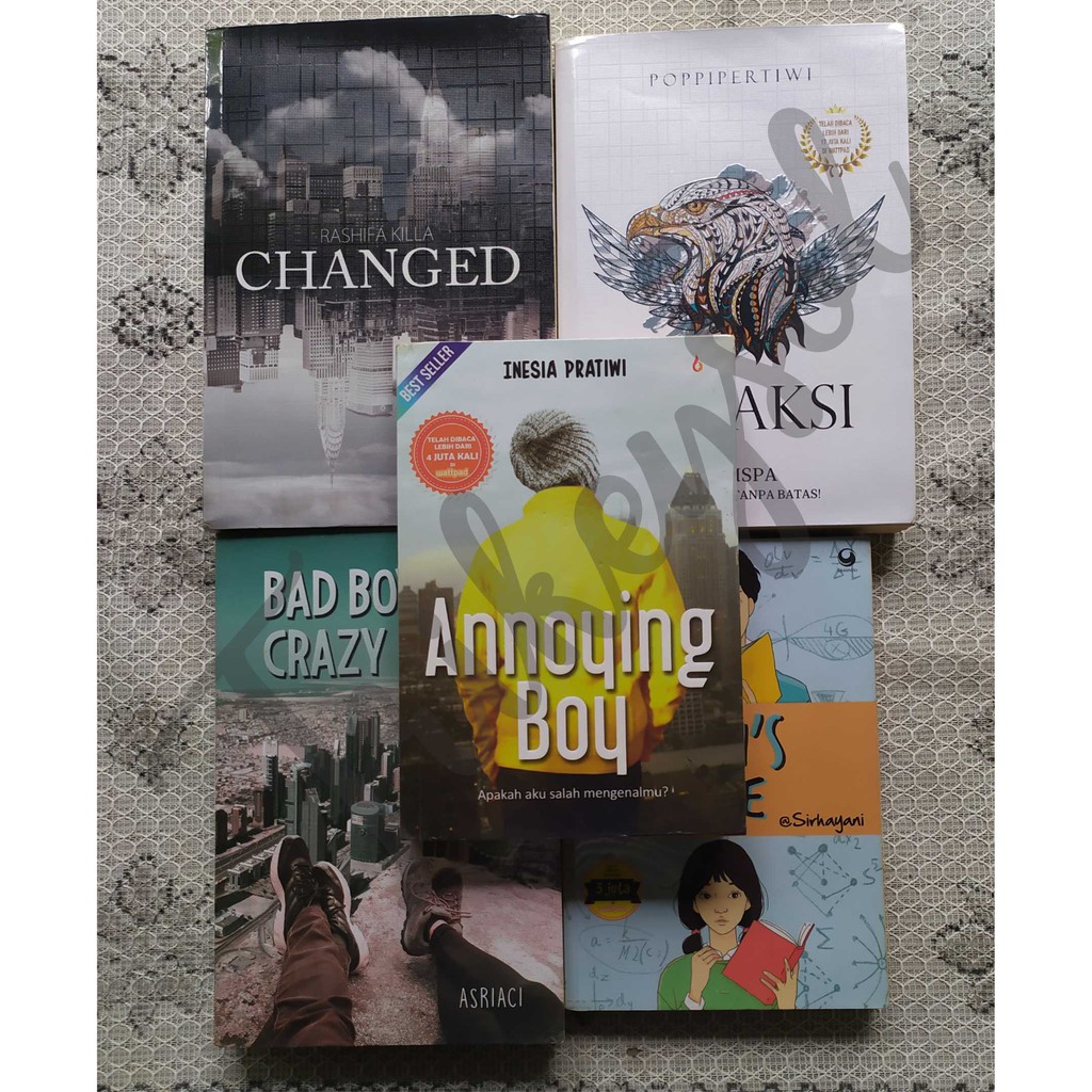 [NOVEL PRELOVED] Changed, Galaksi, Bad Boys vs Crazy Girls, Sandy's Style, Annoying Boy [Original]