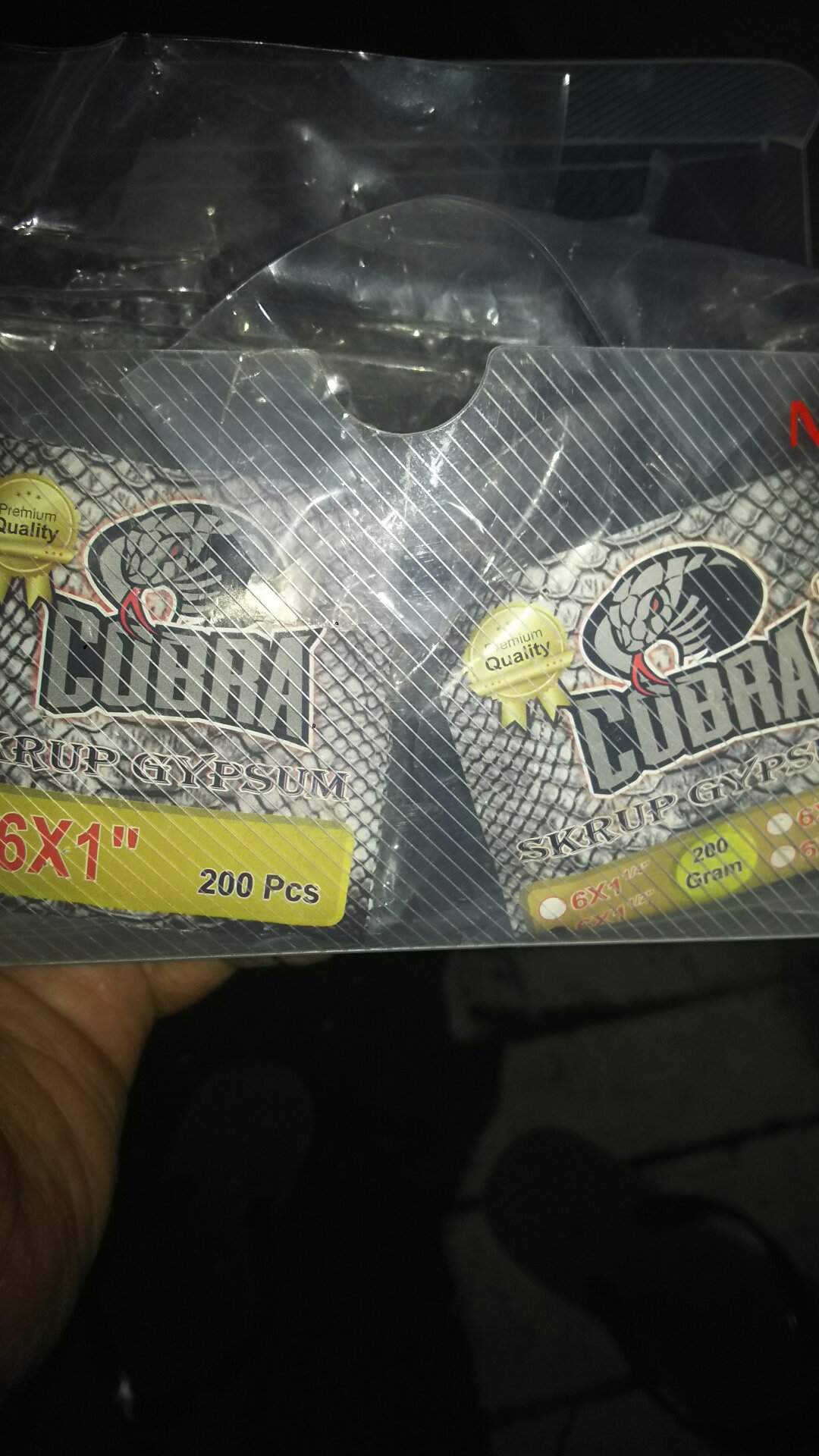 Skrup Gypsum / Drywall cobra #6x2 (5cm) Kemasan 200 Gram /bungkus