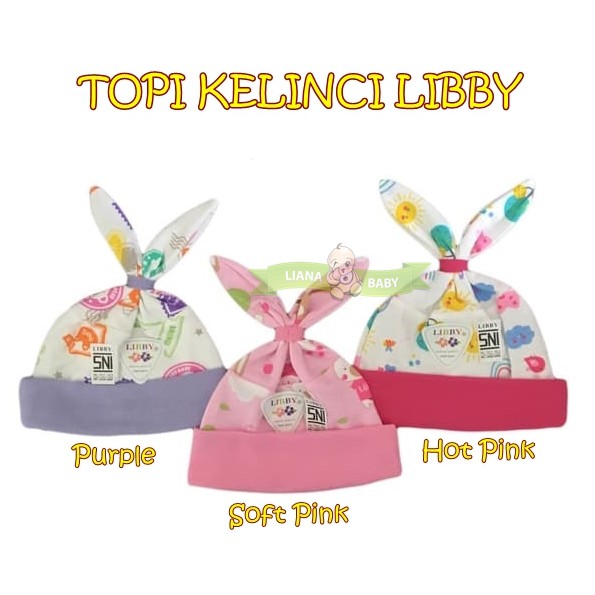 TOPI KELINCI LIBBY &amp; TOPI KUNCUNG LIBBY  / TOPI BAYI LIBBY