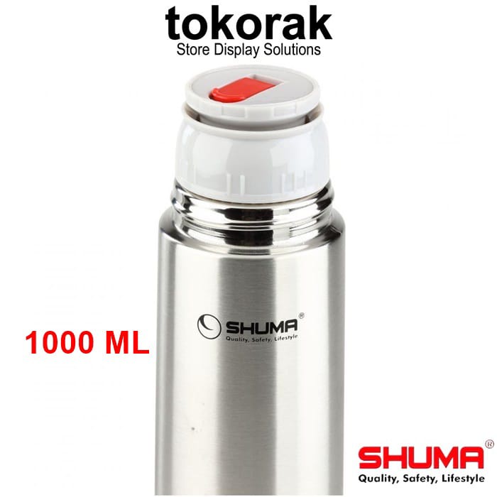 VACUUM BOTTLE SHUMA - TERMOS AIR PANAS 1000 ML STAINLESS - BOTOL MINUM