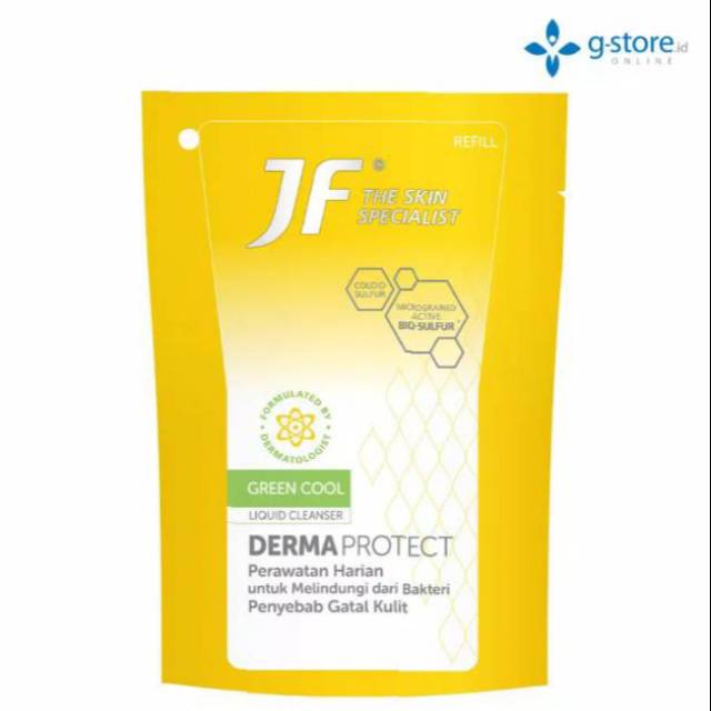 JF Derma Protect Green Cool Liquid Cleanser Pouch