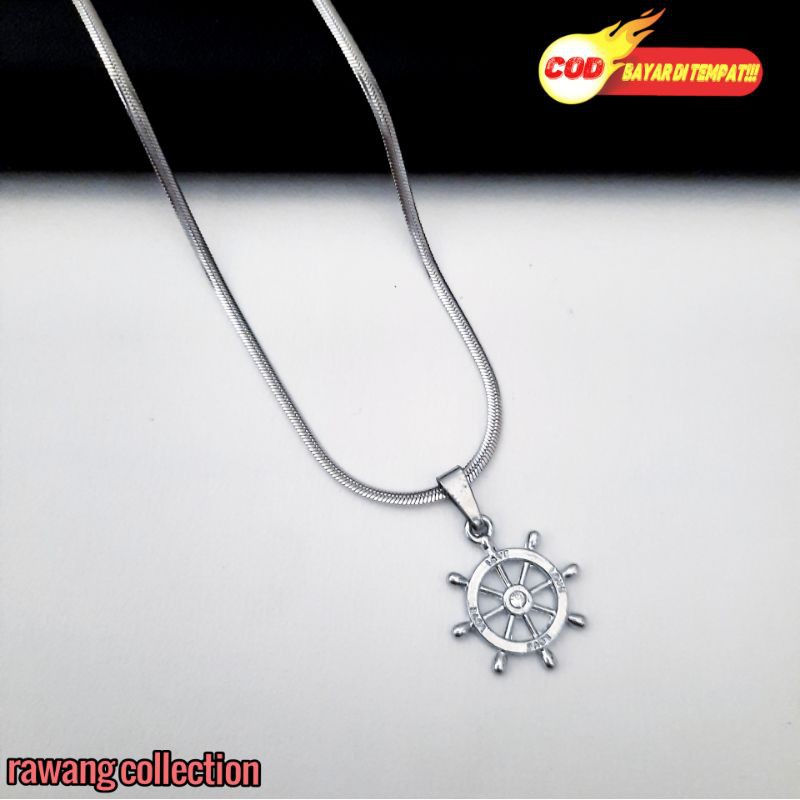 kalung fashion wanita plus liontin inport