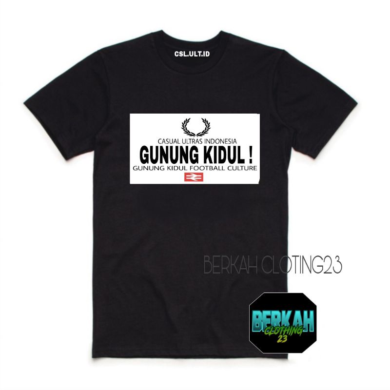 T-shirt kaos baju Casual ultras Indonesia Gunung Kidul