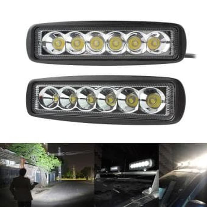 Cuci Gudang LAMPU LED CREE 18WATT - LAMPU TEMBAK SOROT CREE 6 TITIK 18W - PIPIH