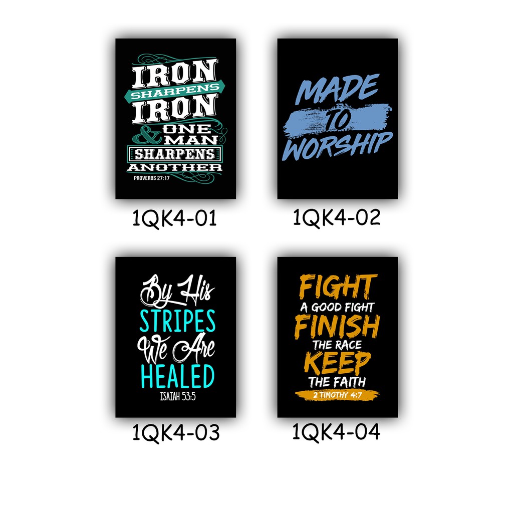 - Hiasan Dinding Poster Kayu Pajangan Quotes Kristen Part 1 Ukuran 15x20