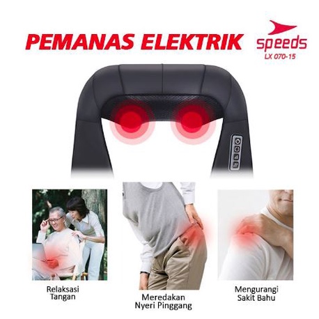 Neck Massager SPEEDS Alat Pijat Terapi Kneading Refleksi