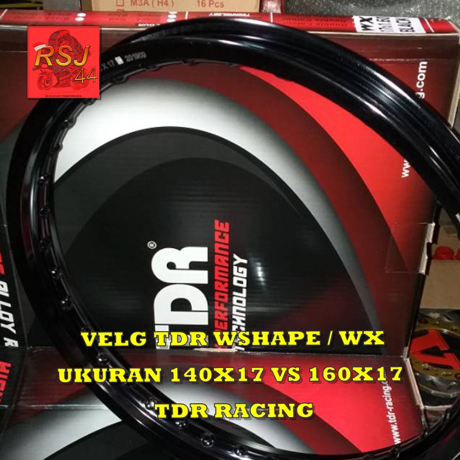 Velg TDR - Pelek TDR - VELG TDR W Shape Kotak Ring 17 x140 dan 160x17  1 Gold Silver Hitam