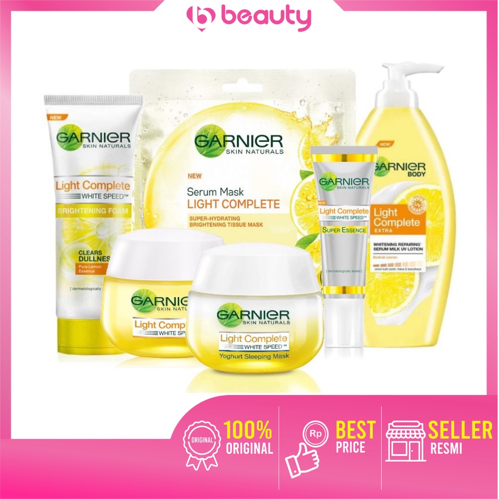 ❤ BEAUTY ❤ GARNIER Light Complete Series / day / night / serum / essence / tone up cream / bright fo