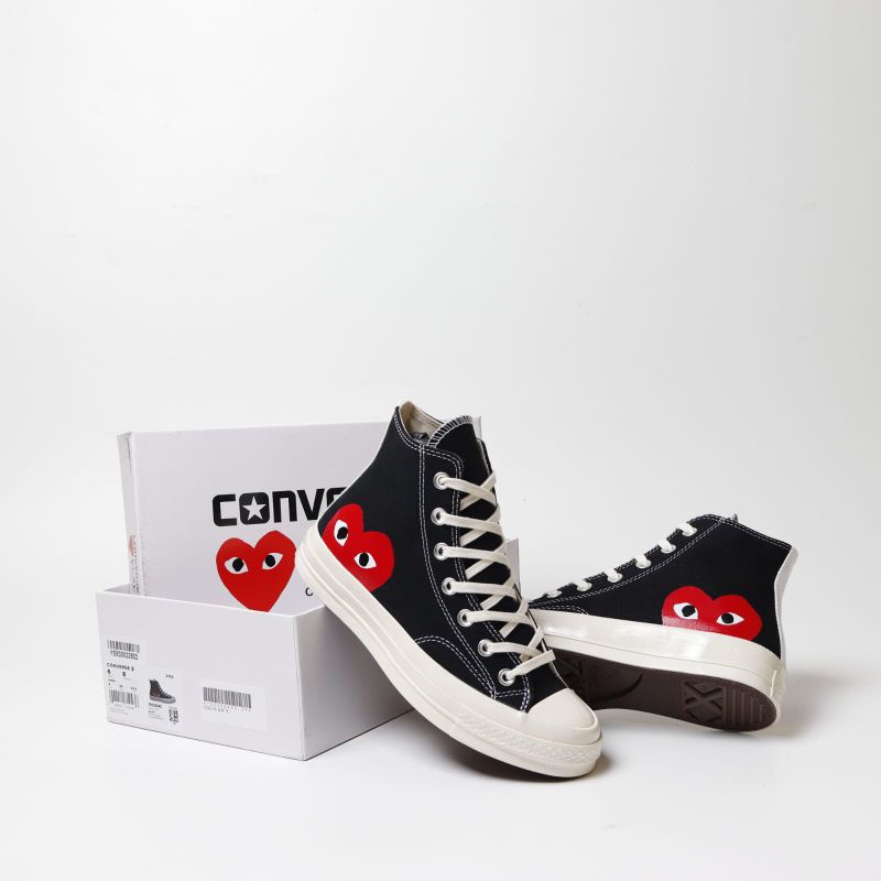 black high top converse cdg