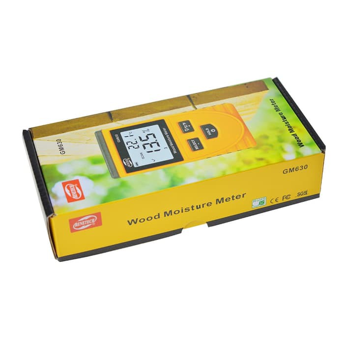 Benetech GM630 LCD Wood Moisture Meter Humidity Test Water Content Detector Tester Kelembaban Kayu