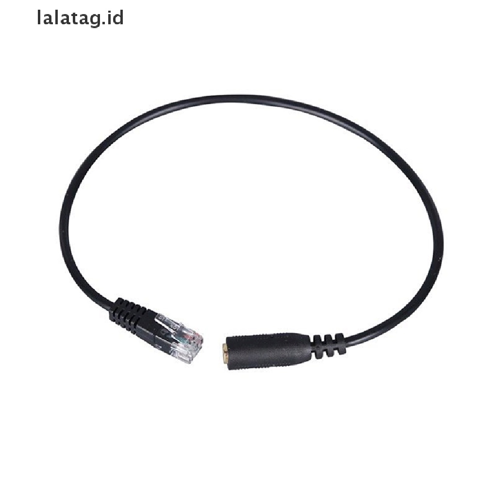 (Flyag) Kabel Adapter Headset Buddy 3.5mm Ke RJ9 Untuk Smartphone