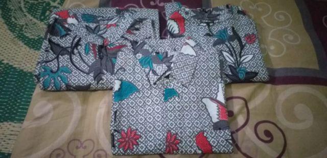 Batik Couple Keluarga Sania Ruffle Ori Ndoro Jowi Dnt Cendrawasih Kupu