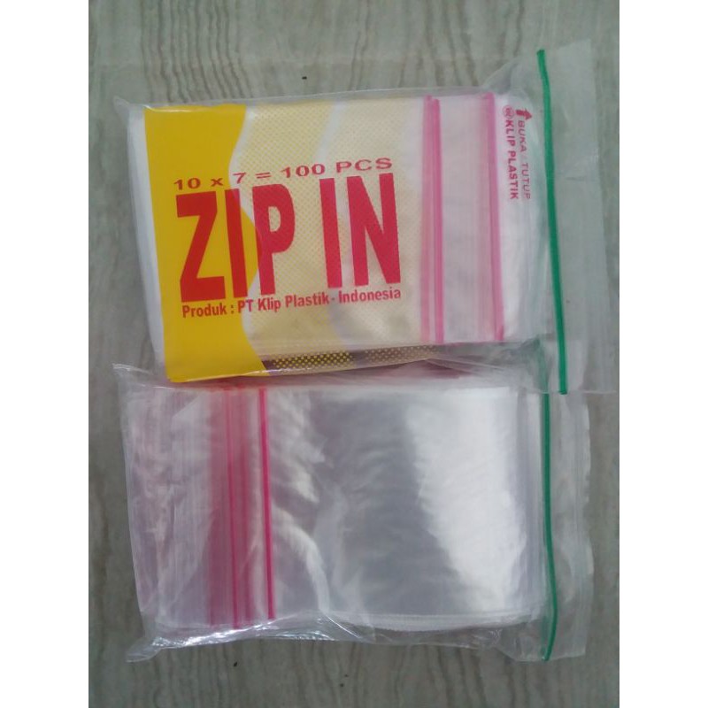 

Plastik Zip 10x7