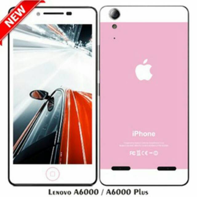Garskin/Skin Lenovo A6000/ A6000 Plus - Motif Case iPhone Pink