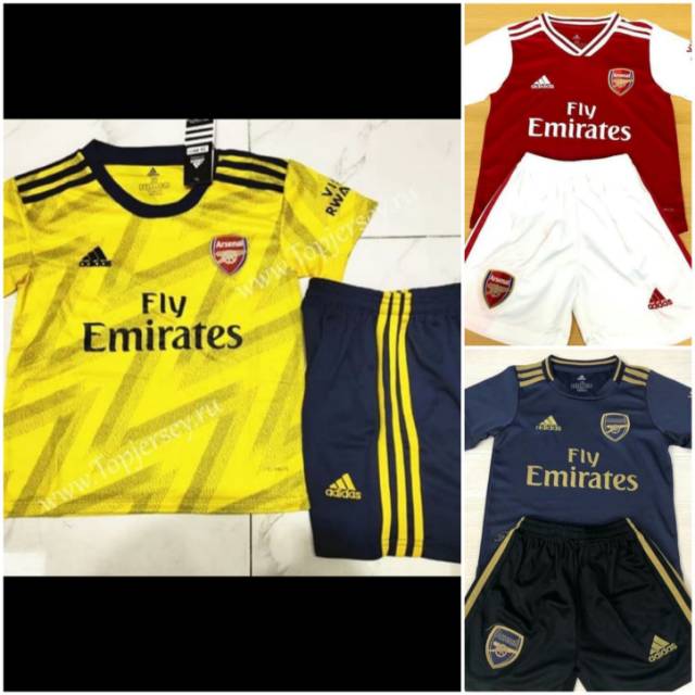 JERSEY BOLA ANAK KIDS ARSENAL HOME AWAY 3RD 2019-2020 GRADE ORI