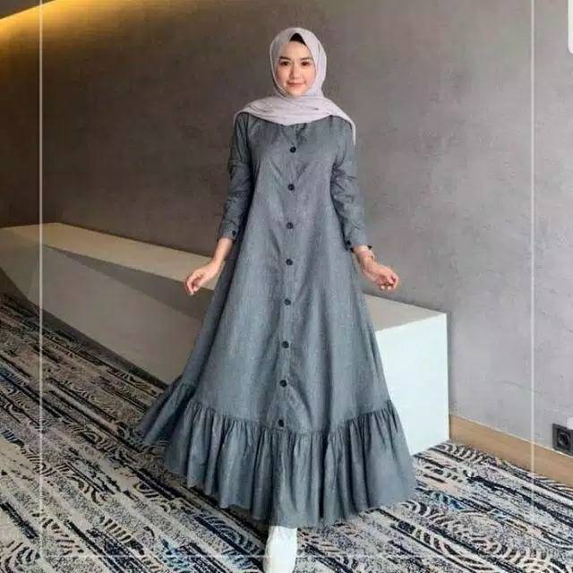 Peoni Dress Muslim Baju Gamis Wanita Termurah Mirana Maxi