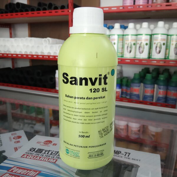 Sanvit 120 SL 500ml Perekat Perata Pembasah Pestisida Pupuk Tanaman