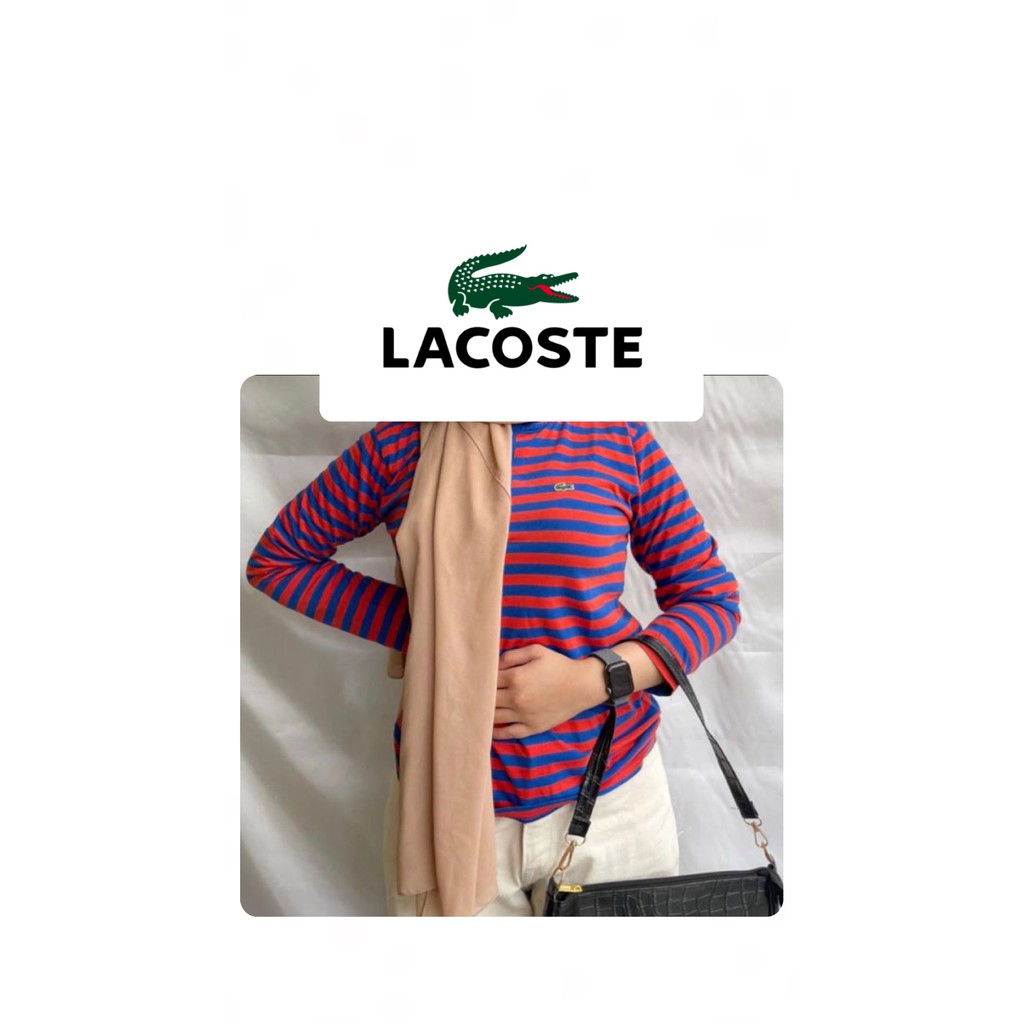 kaos stripe lacoste