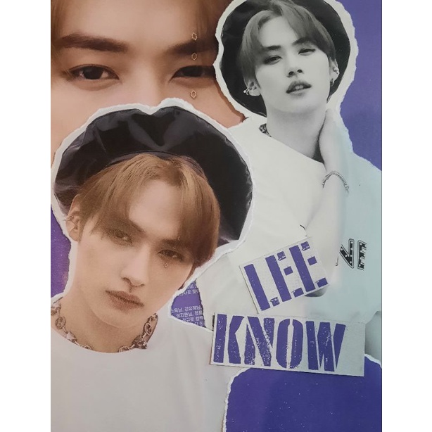 

cover binder straykids lee know lino booked