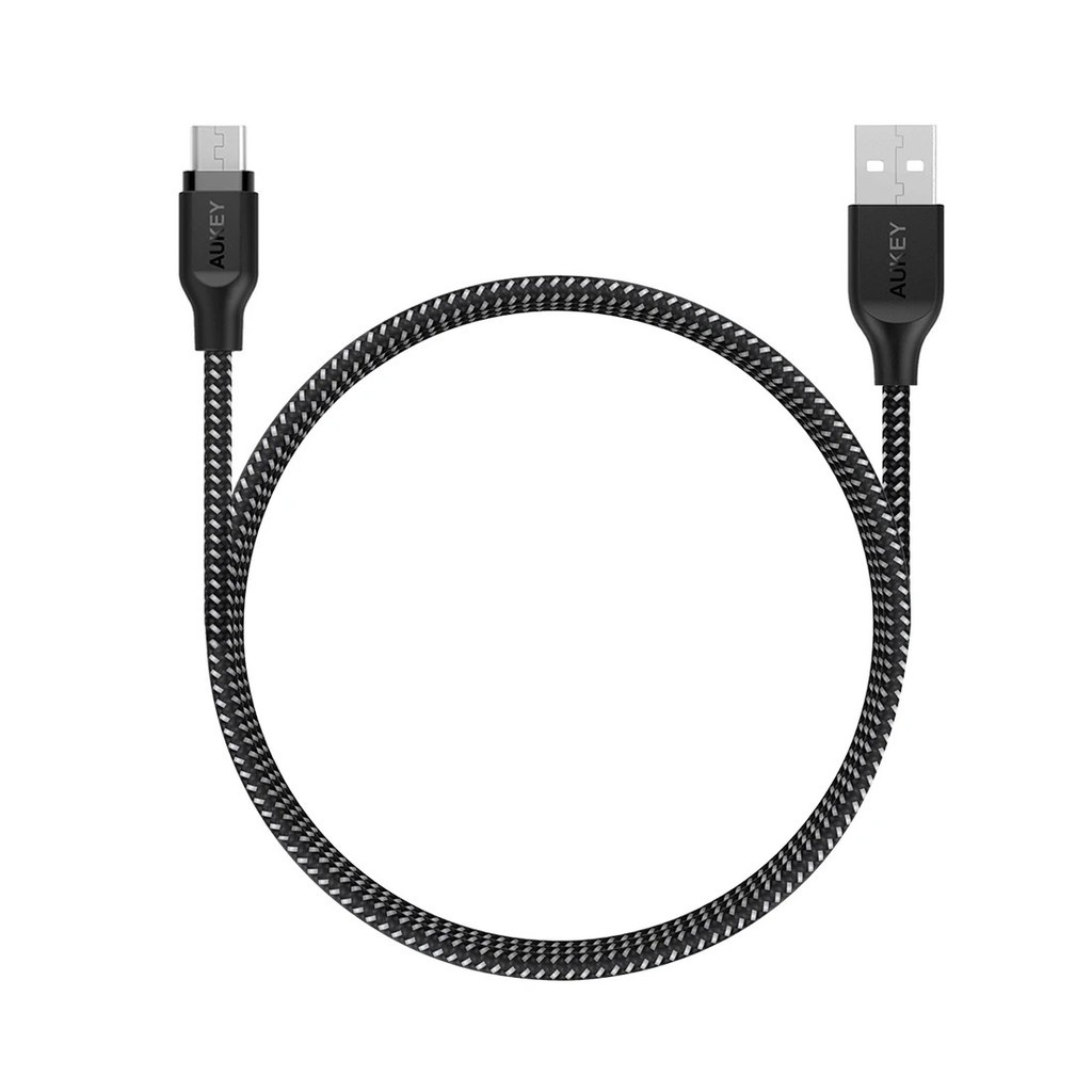 AUKEY CB-AM2 - USB-A To Micro USB Braided Cable - 2M - Kabel Micro USB - Garansi 24 Bulan AUKEY