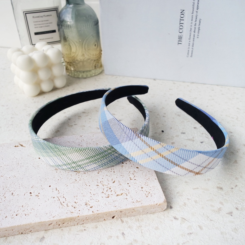 HEADBAND / BANDO KOREA PLAID - 1436