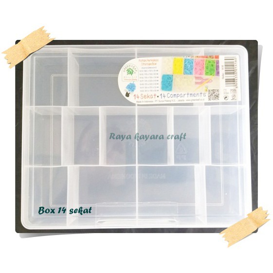 Kotak Perkakas 14 Sekat/Storage Box Jumbo/Box Sekat