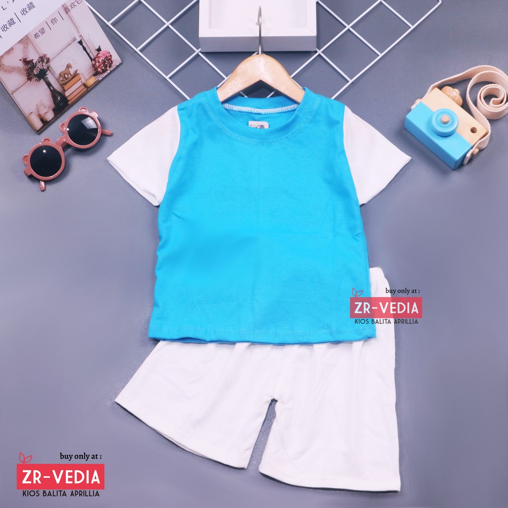 Set Bubu Bayi 6-18 Bulan / Setelan Baby Lengan Celana Pendek Import Baju Piyama Anak Laki Perempuan