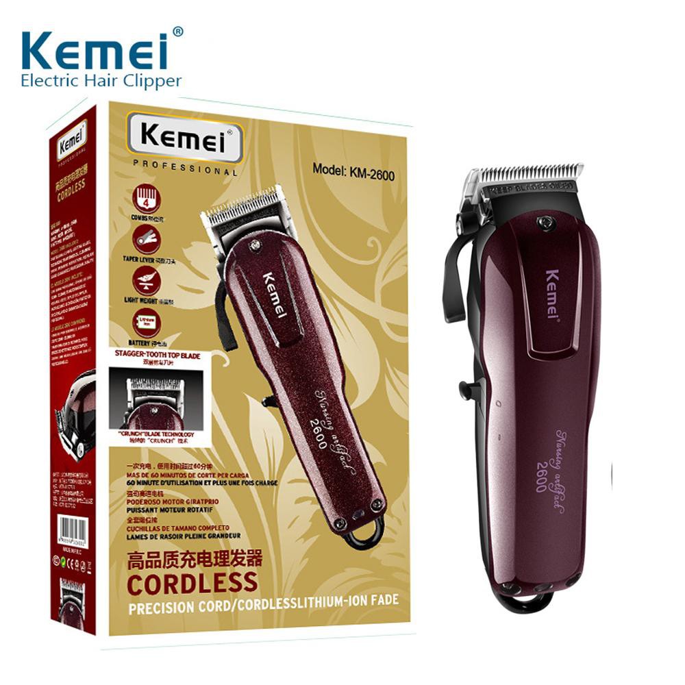 Kemei KM-2600 Hair Clipper Versi Magic Clip Alat Mesin Cukur Rambut super tajam