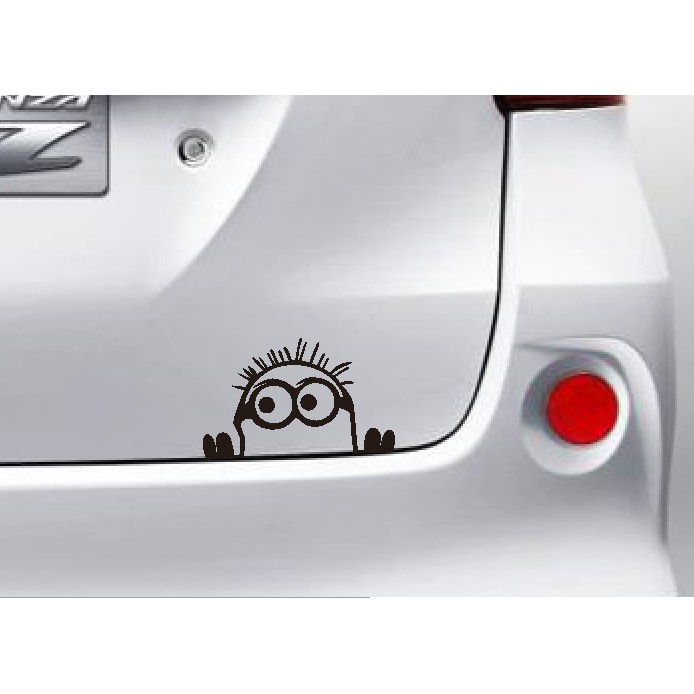 

stiker Minion Stuart Despicable Me Peeping Intip