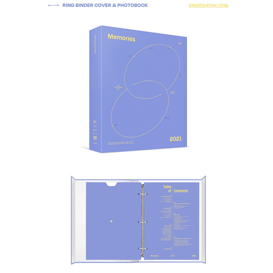 [ Ready stok] BTS Weverse Memories of 2021 DVD/Bluray/Digital Code