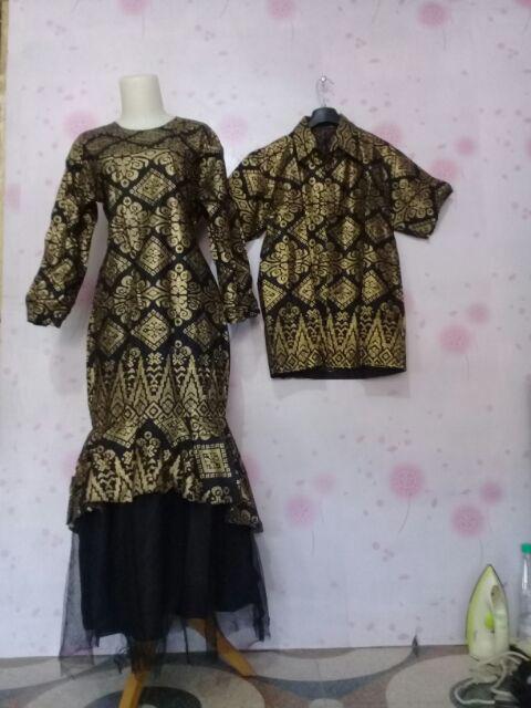 Zola_batik Batik Couple Gamis Mermaid Pinilih Duyung