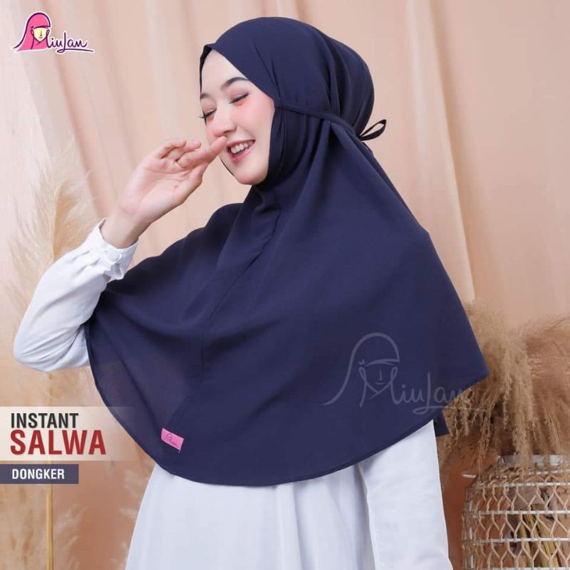 Miulan Instant Salwa - hijab instan khimar maryam jilbab crepe